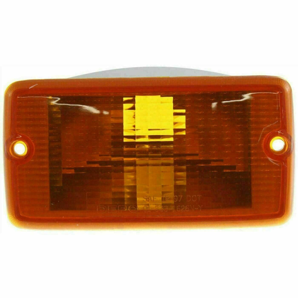 Front Bumper End Caps + Signal Lamp & Side Marker Lights For 01-06 Wrangler (TJ)