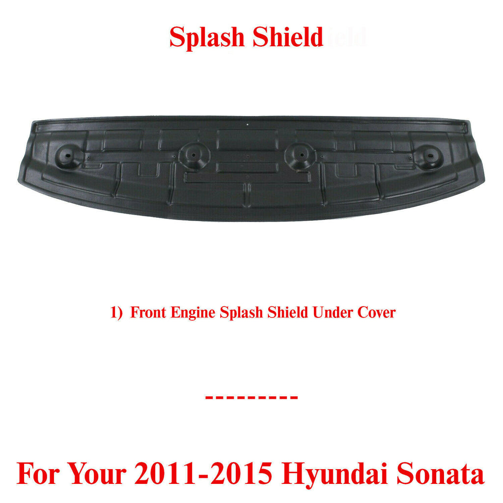 Front Engine Splash Shield Under Cover For 2011-2015 Hyundai Sonata