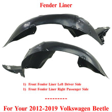 Load image into Gallery viewer, Front Splash Shield Fender Liner Left &amp; Right Side For 2012-19 Volkswagen Beetle