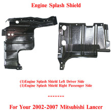Load image into Gallery viewer, Engine Splash Shield Left Driver &amp; Right Passenger Side For 2002-2007 Mitsubishi