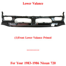 Load image into Gallery viewer, Front Lower Valance Primed Plastic For 1983-1986 Nissan 720 Primed
