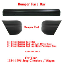Load image into Gallery viewer, Front Bumper &amp; End Cap Textured Left and Right Side For 1984-1996 Jeep Cherokee