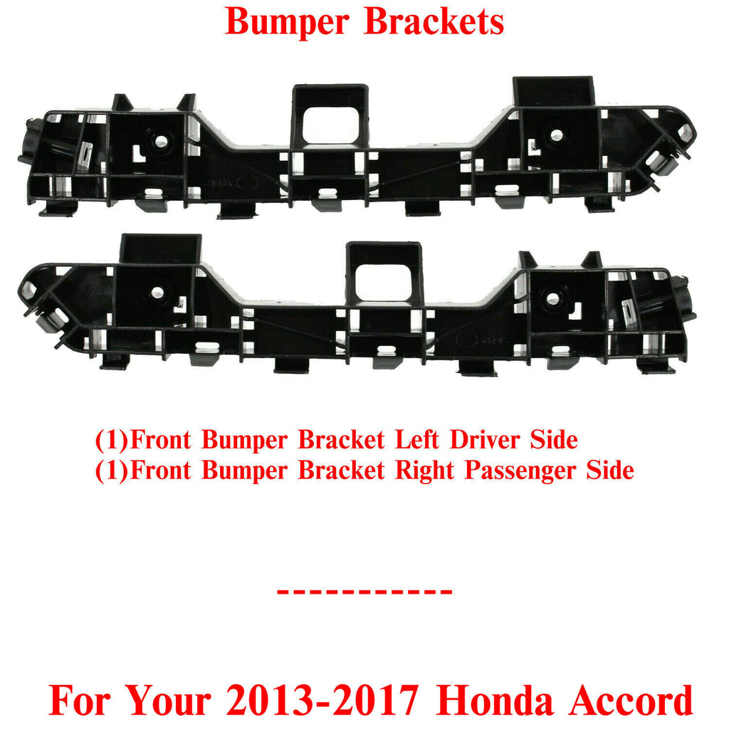 Bumper Brackets Left Driver & Right Passenger Side For 2013-2017 Honda Accord