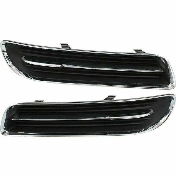 Front Fog Light Cover Left & Right Side Plastic For 2011-2014