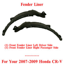 Load image into Gallery viewer, Front Fender Liner Left Driver &amp; Right Passenger Side For 2007-09 Honda CR-V