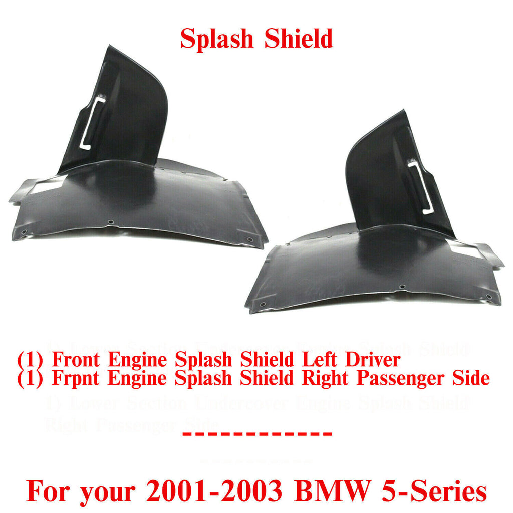 Engine Splash Shield Left & Right Side For 2001-2003 BMW 5-Series