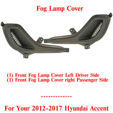 Load image into Gallery viewer, Front Bumper Fog Light Hole Covers Left &amp; Right Side For 2012-17 Hyundai Accent