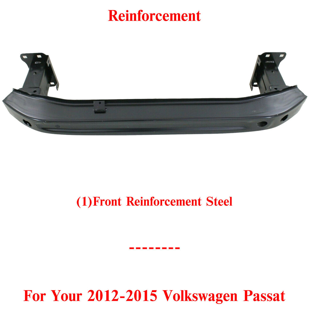 Front Bumper Reinforcement Impact Bar Steel For 2012-2015 Volkswagen Passat