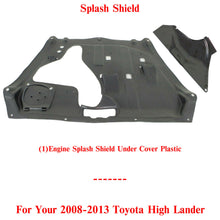Load image into Gallery viewer, Engine Splash Shield Under Cover Plastic For 2008-2013 Toyota Highlander