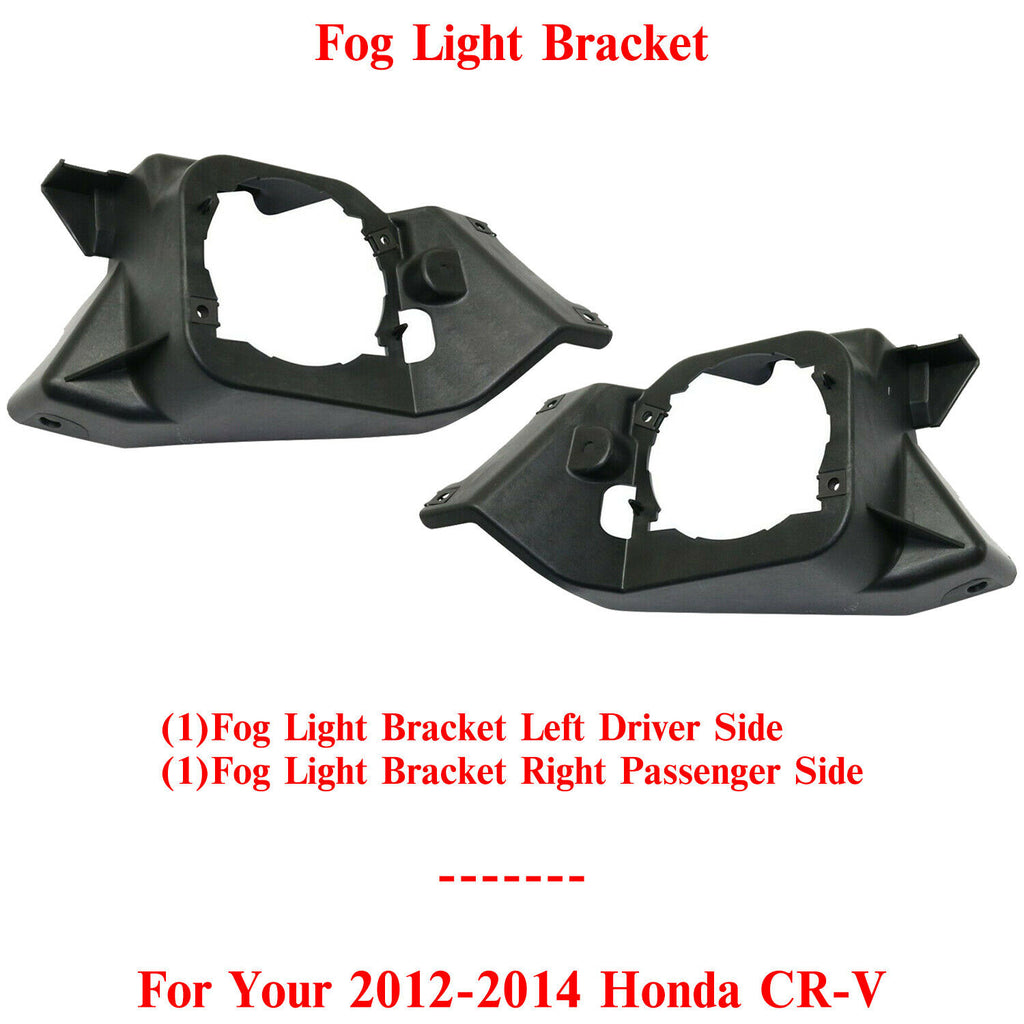 Fog Light Bracket Left Driver & Right Passenger Side For 2012-2014 Honda CR-V