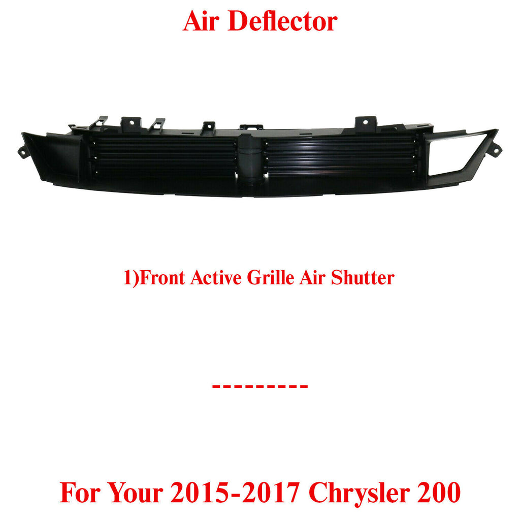 Front Grille Air Deflector For 2015-2017 Chrysler 200 Limited / LX Model