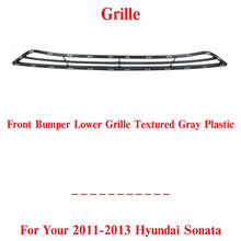 Load image into Gallery viewer, Front Bumper Lower Grille Textured Plastic For 2011-2013 Hyundai Sonata