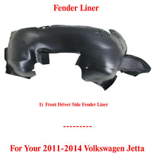 Load image into Gallery viewer, Front Left Driver Side Fender Liner For 2011-2014 Volkswagen Jetta