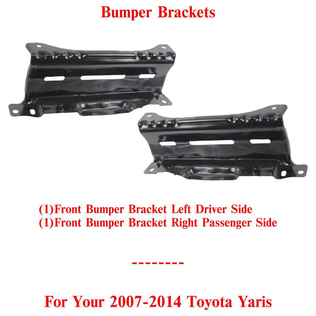 Bumper Bracket Left Driver & Right Passenger Side For 2007-2014 Toyota Yaris