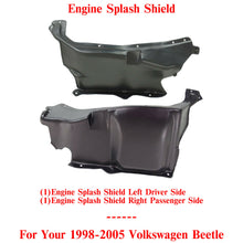 Load image into Gallery viewer, Engine Splash Shield Left &amp; Right Side For 1998-2005 Volkswagen Beetle
