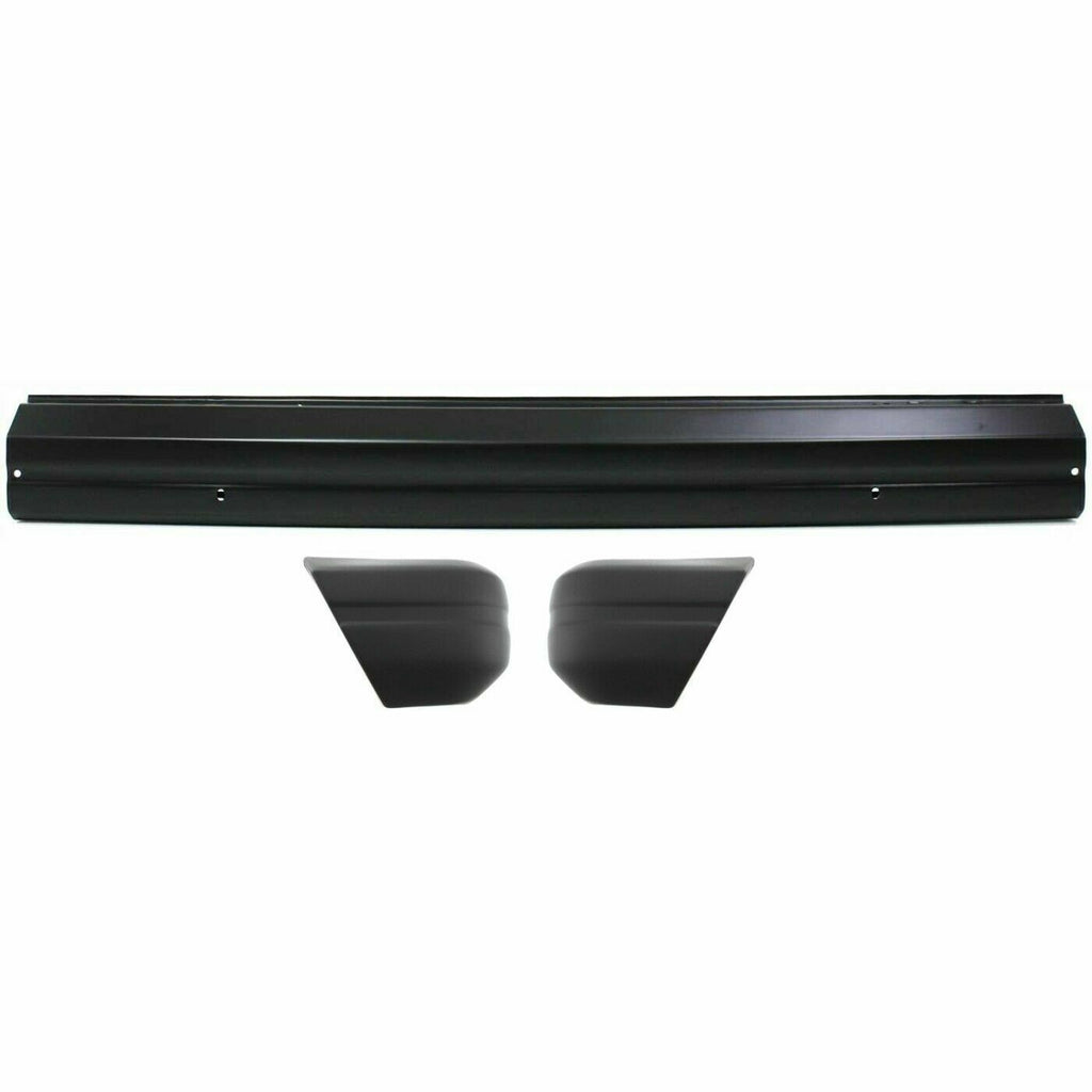 Front Bumper & End Cap Textured Left and Right Side For 1984-1996 Jeep Cherokee