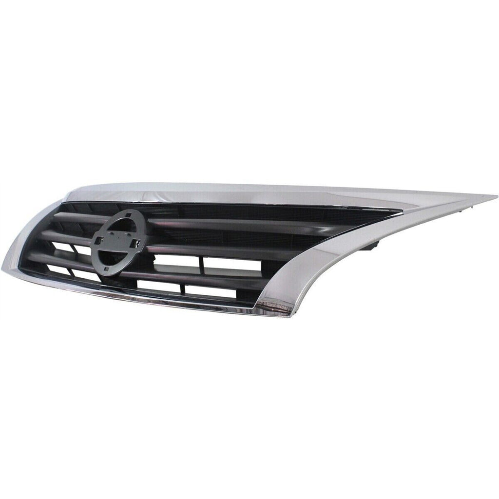 Front Bumper Grille Chrome Shell & Black Insert For 2013-15 Nissan Altima Sedan