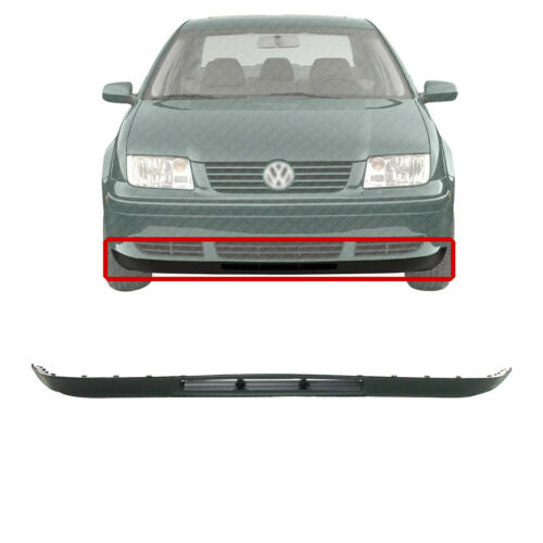 Front Lower Valance Spoiler Textured For 1999-2002 Volkswagen Jetta