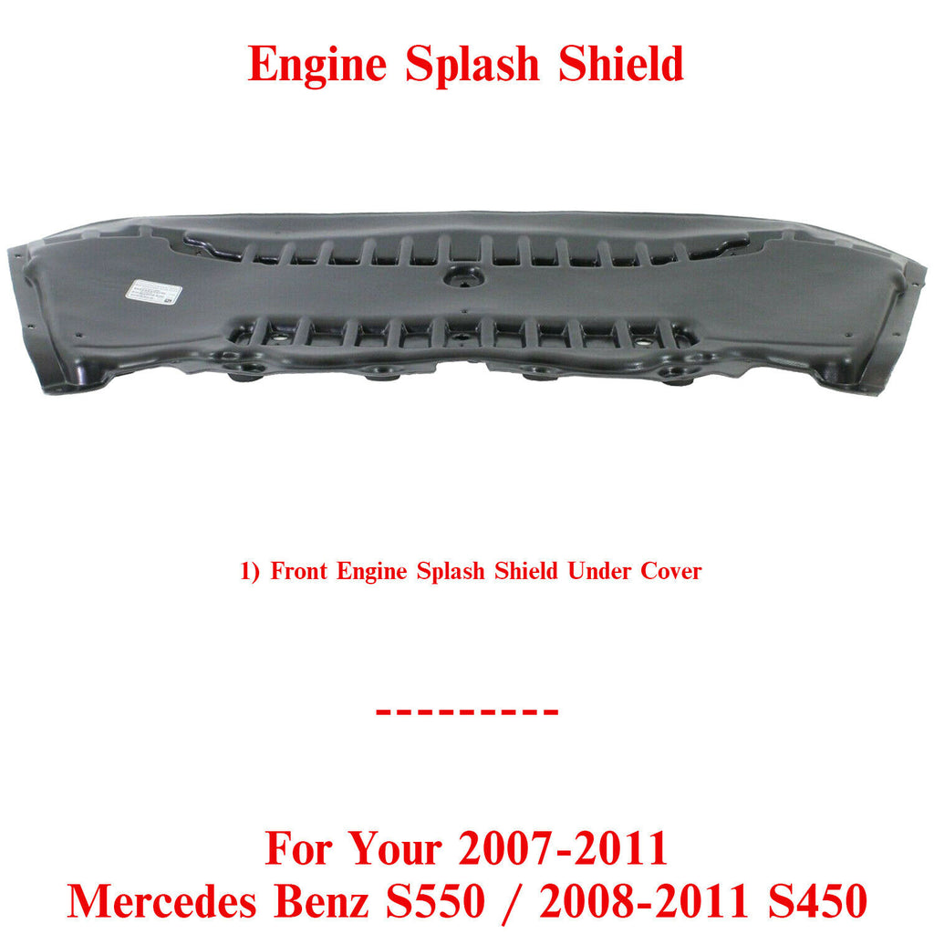 Engine Splash Shield Under Cover For 2007-2011 Mercedes Benz S550 / 2008-11 S450