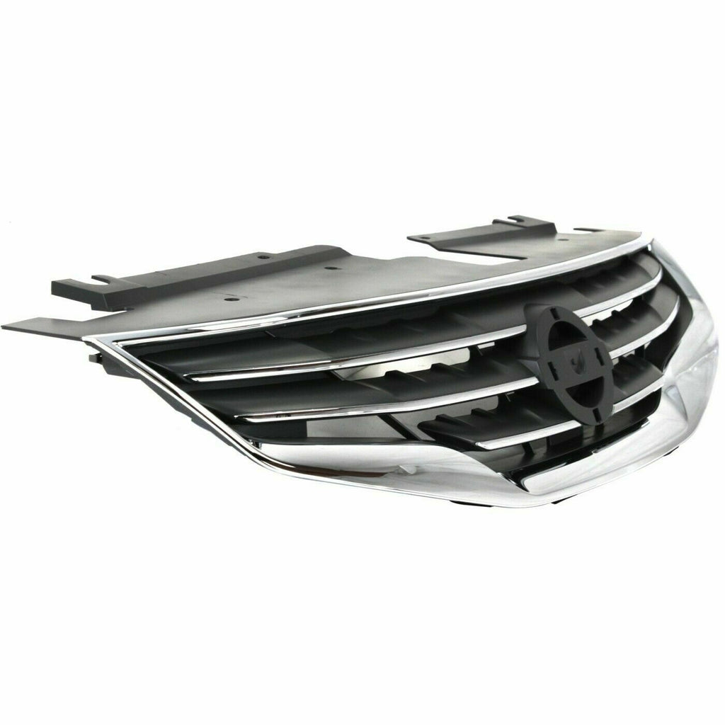 Front Grille Chrome with Black Insert Plastic For 2010-2012 Nissan Altima Sedan
