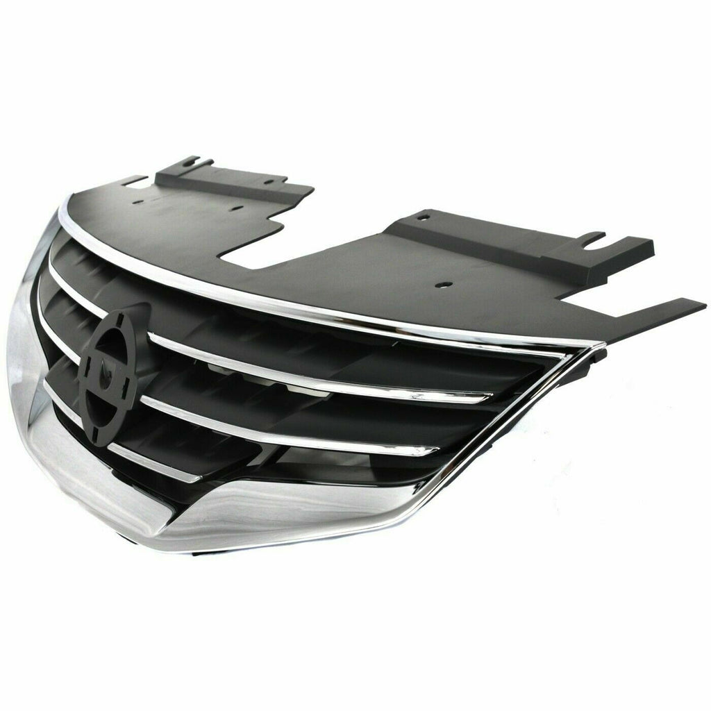 Front Grille Chrome with Black Insert Plastic For 2010-2012 Nissan Altima Sedan