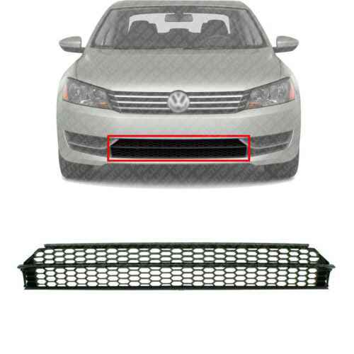 2012 vw passat front deals bumper lower grille