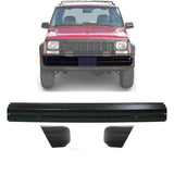 Front Bumper & End Cap Textured Left and Right Side For 1984-1996 Jeep Cherokee
