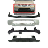 Bumper Chrome Steel + Filler + Retainer + Valance For 2005-2008 Nissan Frontier