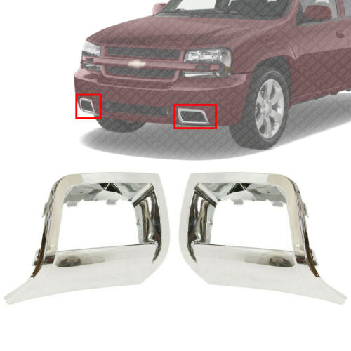 Fog Light Molding Chrome Left and Right Side For 2006-2009