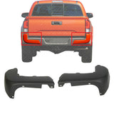 Rear Bumper End Caps Left & Right Side Set of 2 For 2016-2021 Toyota Tacoma