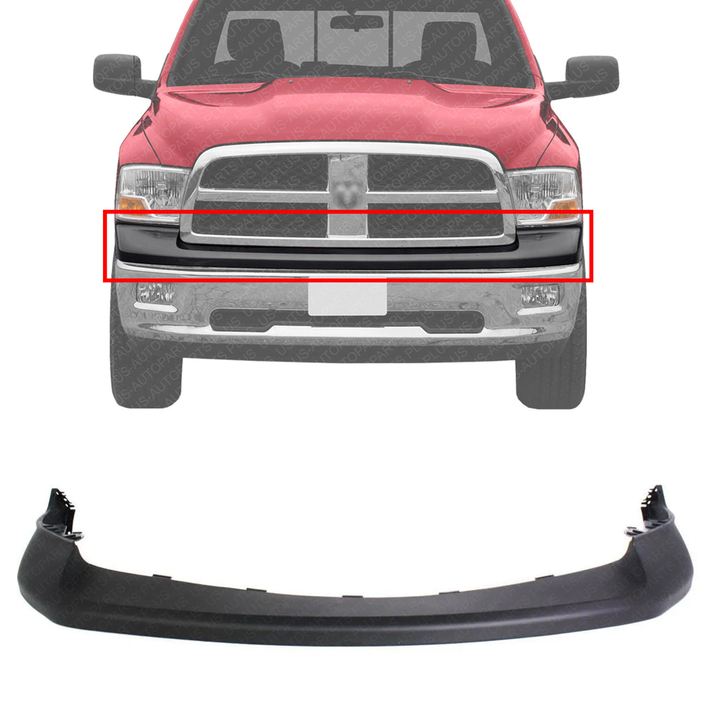 Front Bumper Upper Cover Textured For 2009-2010 Dodge Ram 1500 / 2011-2012 Ram 1500