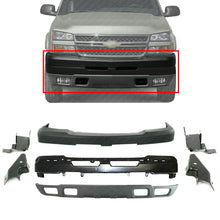 Load image into Gallery viewer, Front Bumper Primed + Cover +Valance+Bracket For 03-07 Chevy Silverado 2500 3500