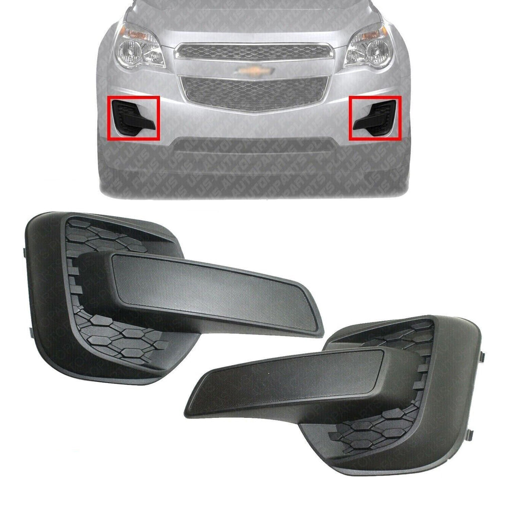 Front Fog Light Cover Left Driver & Right Passenger Side For 2010-2015 Equinox