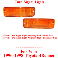 Load image into Gallery viewer, Front Turn Signal Light Assembly Left &amp; Right Side For 1996-1998 Toyota 4Runner