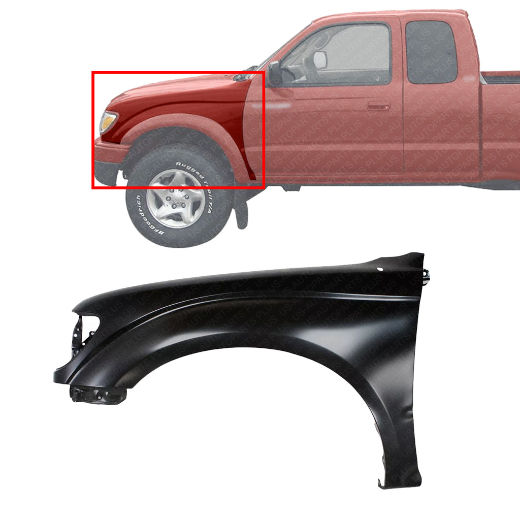 Front Fender Left Driver Side Primed Steel For 2001-2004 Toyota Tacoma