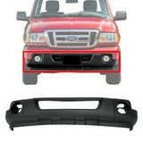 Front Bumper Lower Valance Textured w/ Fog Light Holes For 2008-2011 Ford Ranger