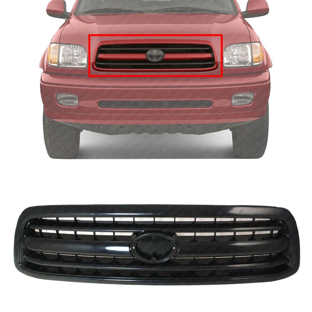 Front Grille Assembly Paintable Shell / Insert Plastic For 2000-02 Toyota Tundra