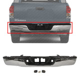 Rear Step Bumper Face Bar Chrome Assembly Steel For 2007-2013 Toyota Tundra