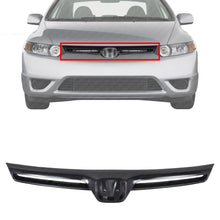 Load image into Gallery viewer, Front Grille Painted Black with Emblem Provision For 2006-2008 Honda Civic Coupe