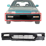 Front Bumper Cover Textured Plastic For 1990-1991 Honda Civic Hatchback