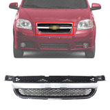 Front Grille Assembly Textured Shell / Insert For 2007-2011 Chevrolet Aveo Sedan