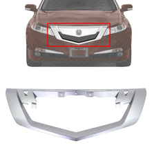 Load image into Gallery viewer, Front Upper Grille Surround Molding Trim Satin Silver For 2009-2011 Acura TL