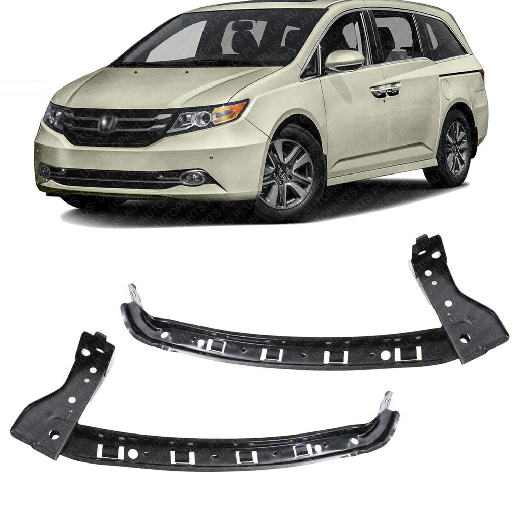 Front Bumper Brackets Corner Beam Left & Right Side For 2011-2016 Honda Odyssey