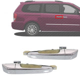 Rear Exterior Door Handles Chrome LH & RH For 2006-12 Sedona / 2007-08 Entourage