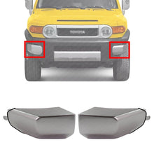 Load image into Gallery viewer, Front Bumper End Caps Silver Left &amp; Right Side For 2007-2014 Toyota FJ Cruiser