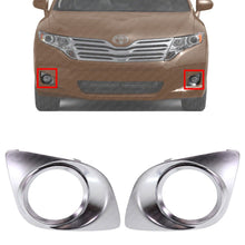 Load image into Gallery viewer, Front Fog Chrome Bezels Trim Left and Right Side For 2009-2012 Toyota Venza 2Pcs