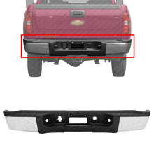 Load image into Gallery viewer, Rear Step Bumper Chrome Assembly For 2007-2010 Silverado &amp; Sierra 2500HD 3500HD