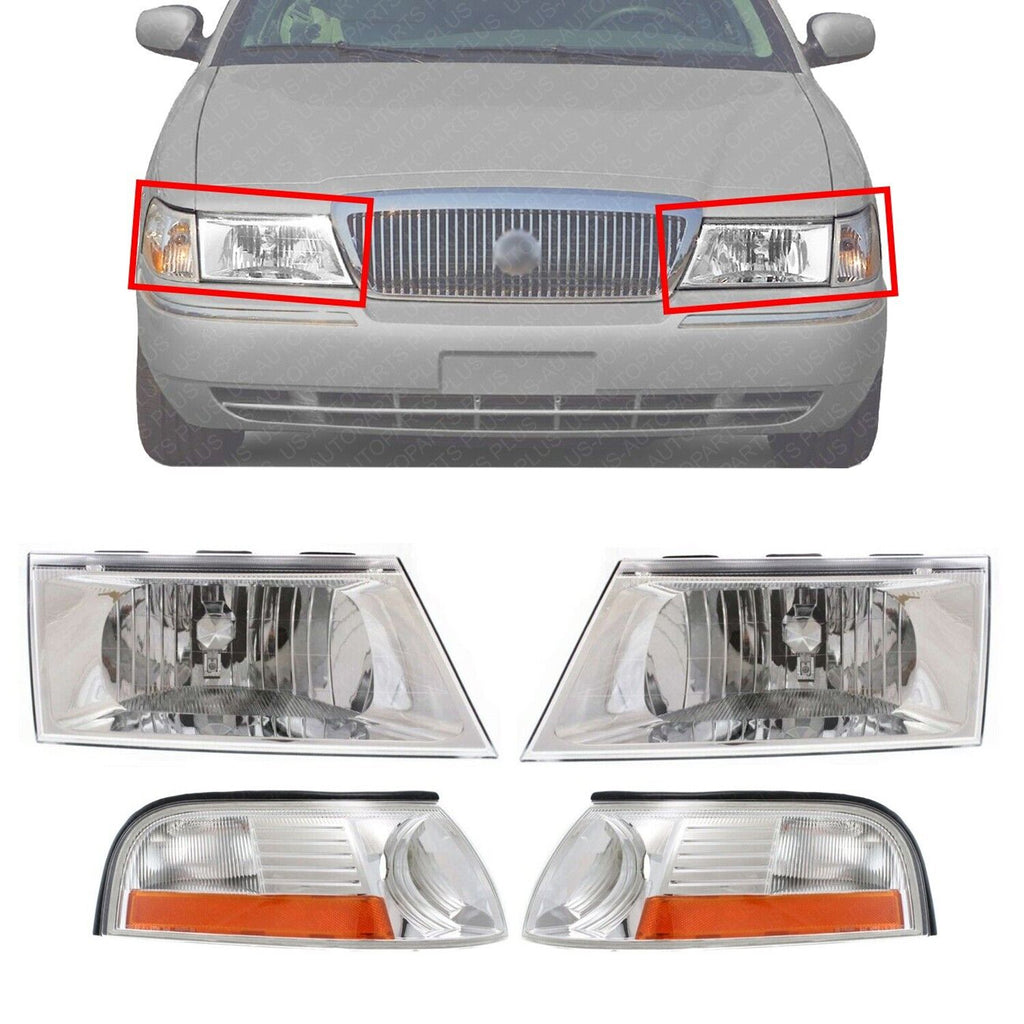 Headlight Kit For 2003-2004 Mercury Grand Marquis