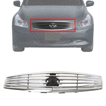 Load image into Gallery viewer, Grille Chrome Shell &amp; Insert For 2007-08 Infiniti G35 / 2009 Infiniti G37 Sedan