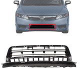 Front Bumper Grille Spoiler Assembly Textured For 2009-2011 Honda Civic Sedan